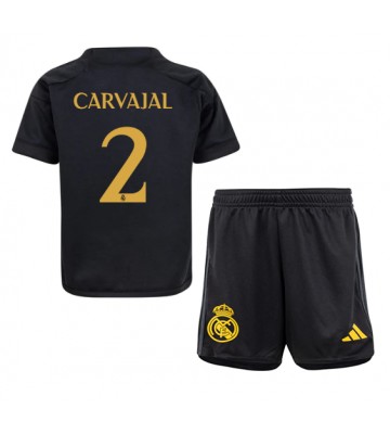 Real Madrid Daniel Carvajal #2 Tredjeställ Barn 2023-24 Kortärmad (+ Korta byxor)